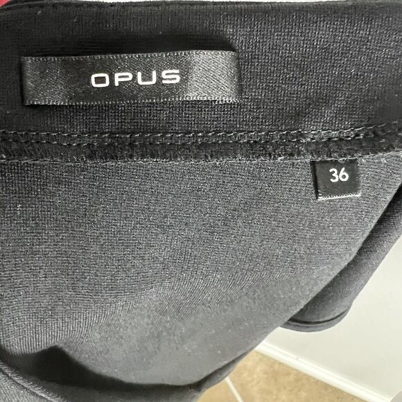 OPUS Walana DRESS SIZE S BLACK SLEEVELESS KNEE LENGTH Dropped Waist Goth - Picture 5 of 6